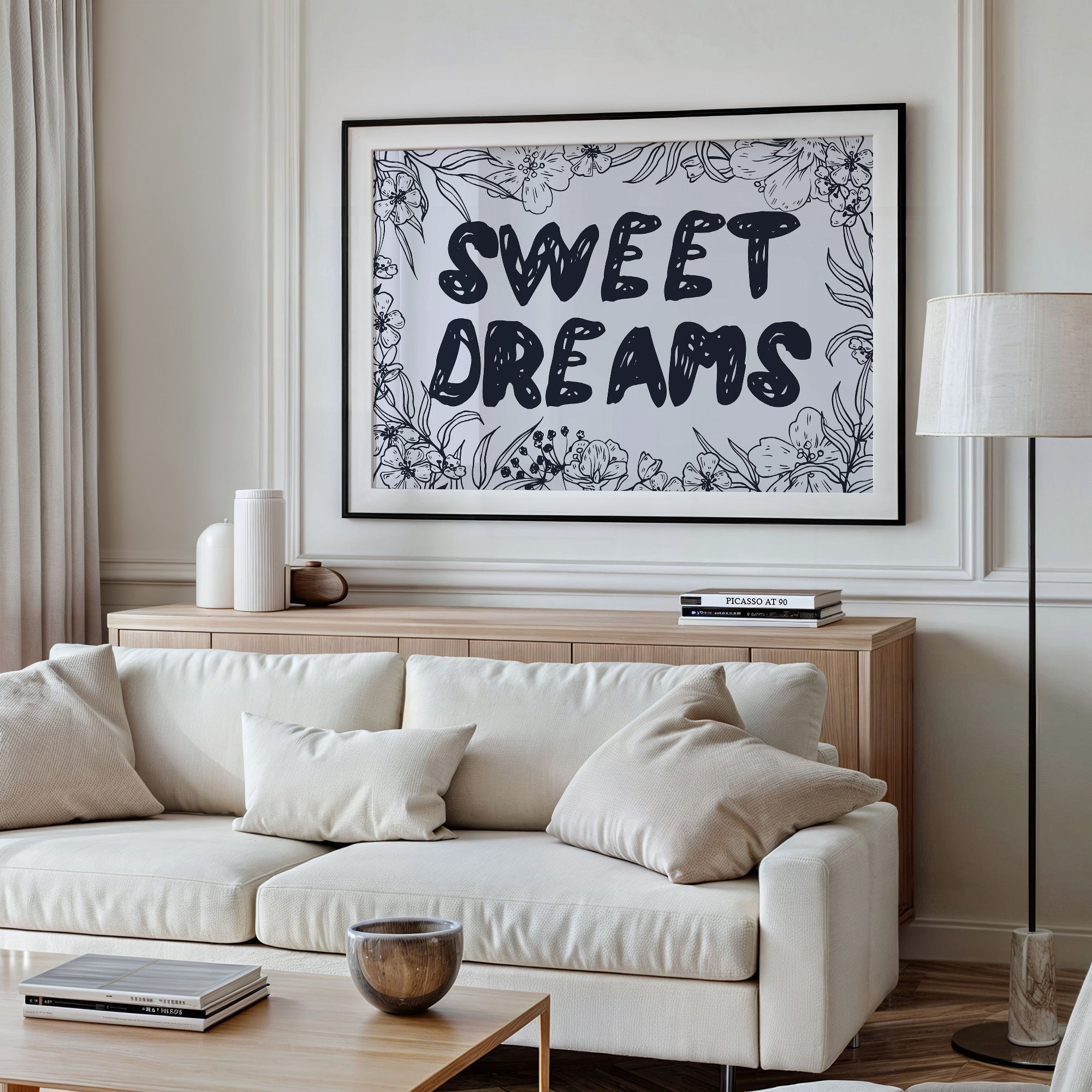 Sweet Dreams Groovy Line Art