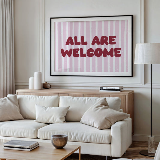All Are Welcome, Pink Stripe