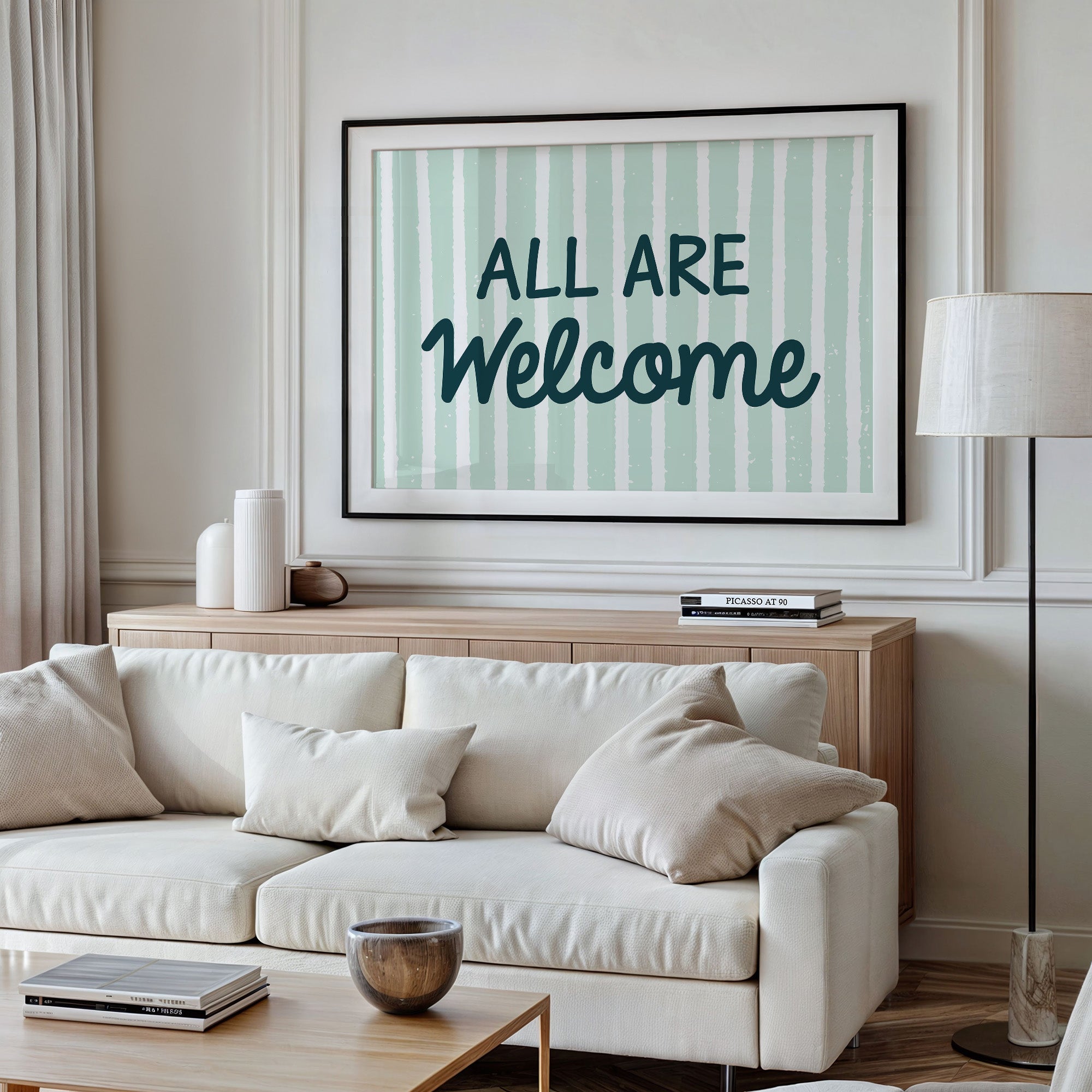 All Are Welcome, Mint Stripe