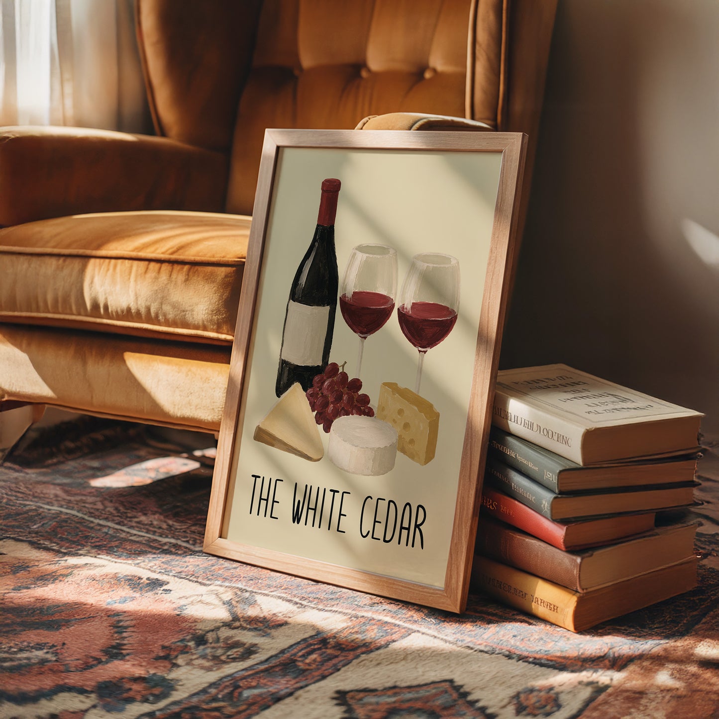 Wine & Cheese, Painted