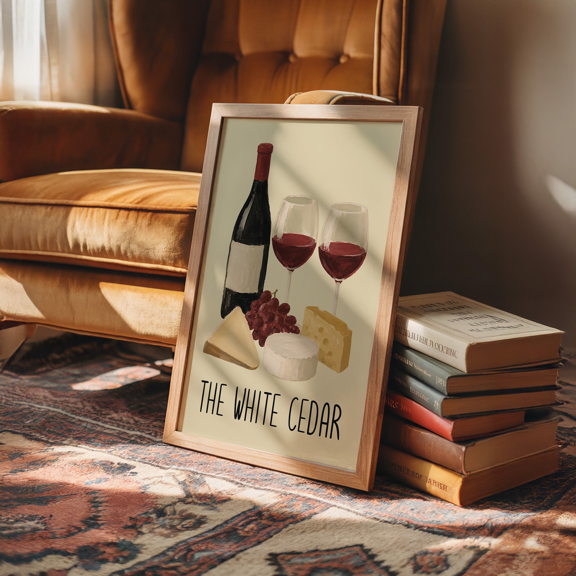 Wine & Cheese, Painted