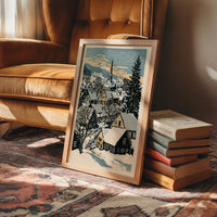 Snowbound Village Dusk