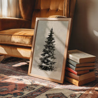 Snow-Laden Fir, Oil Study
