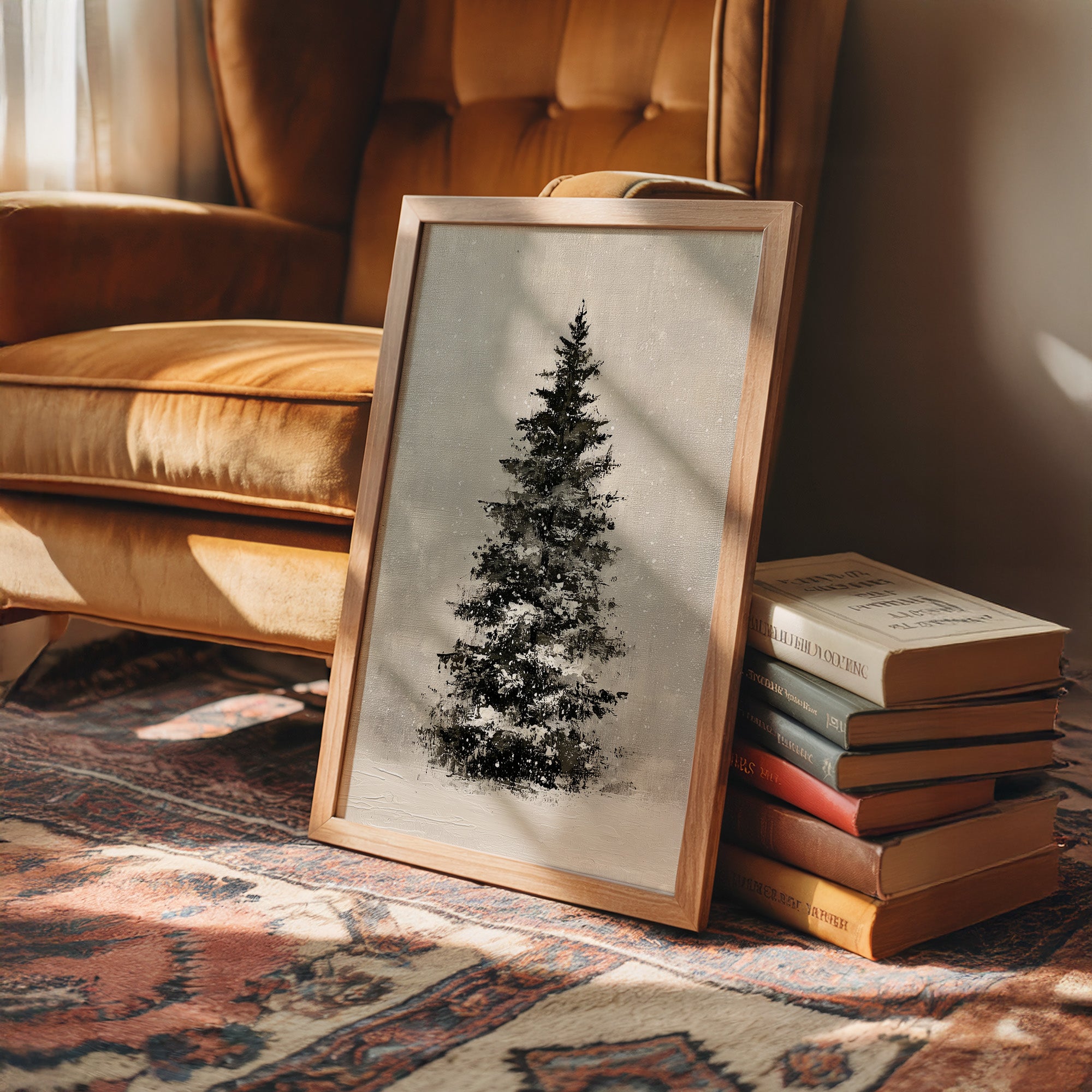 Snow-Laden Fir, Oil Study