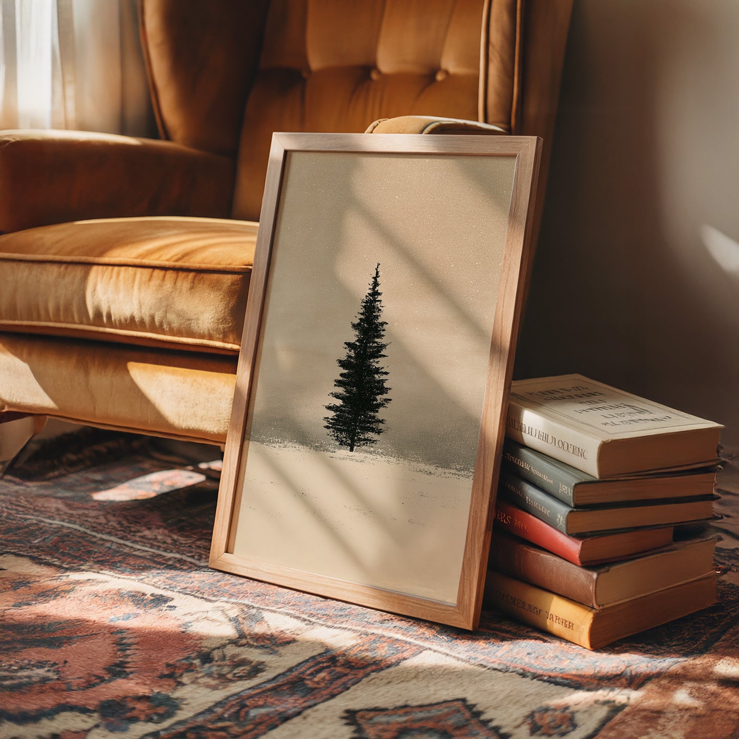 Solitary Pine, Golden Haze