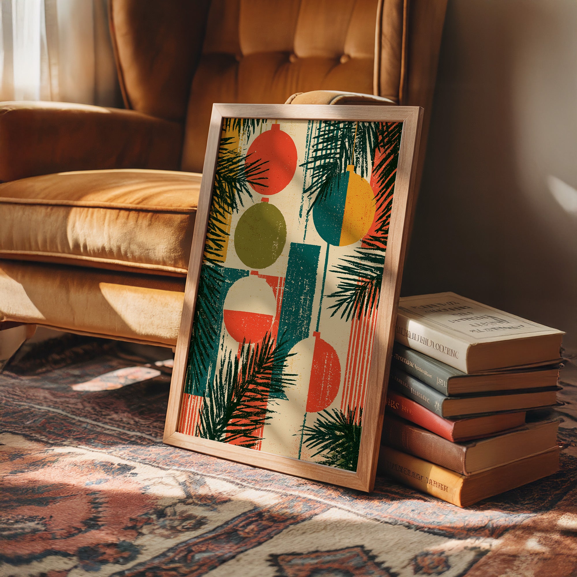 Retro Ornaments in Block Print