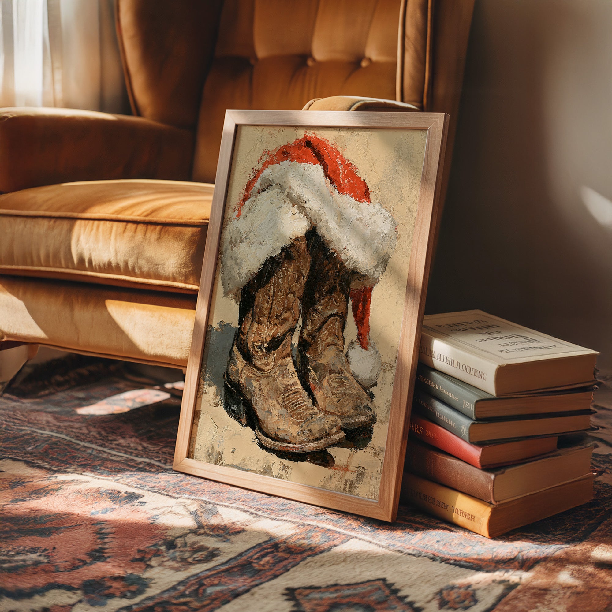 Weathered Boots, Santa's Visit