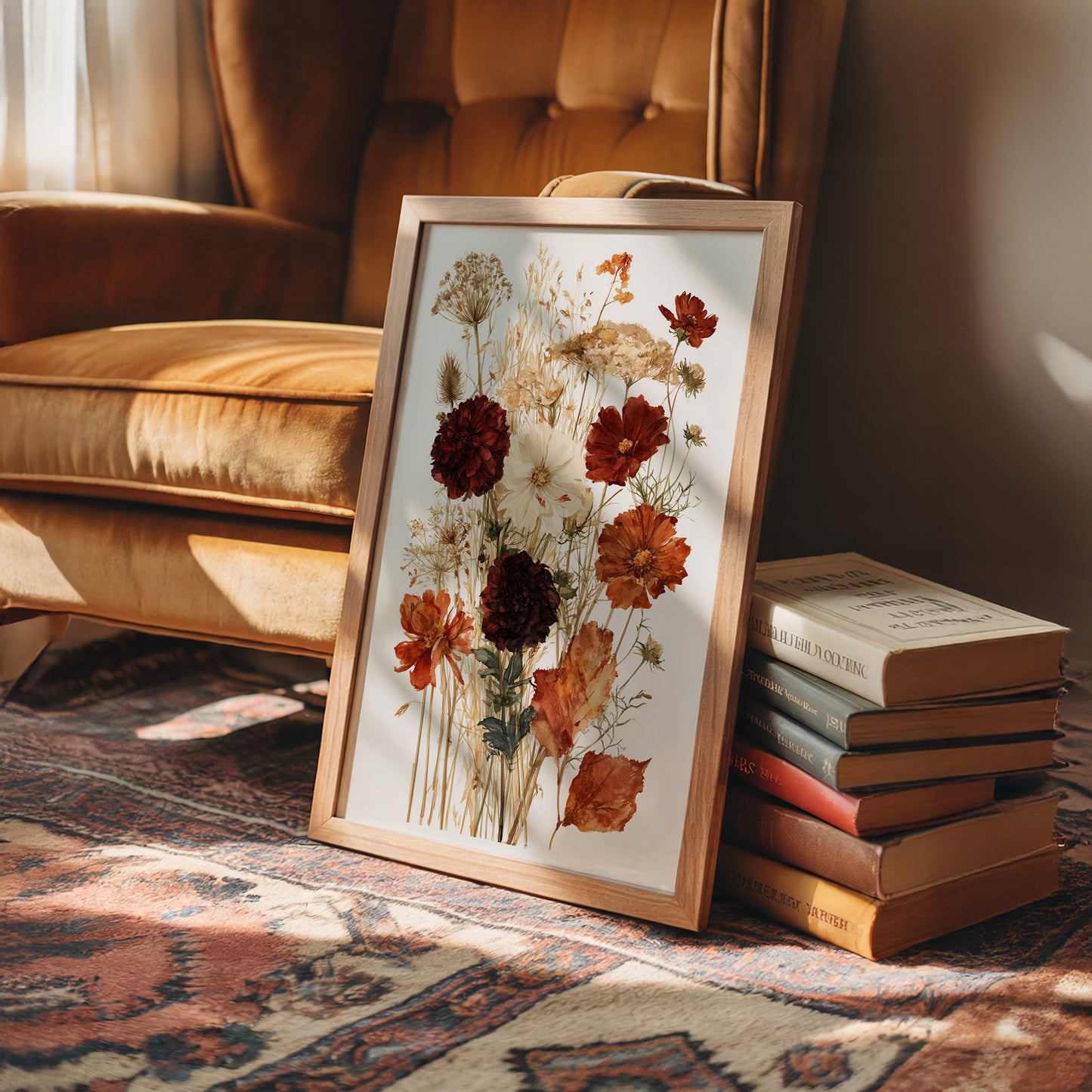 Autumn Pressed Flower Bouquet