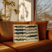 Ten Painted Alligators