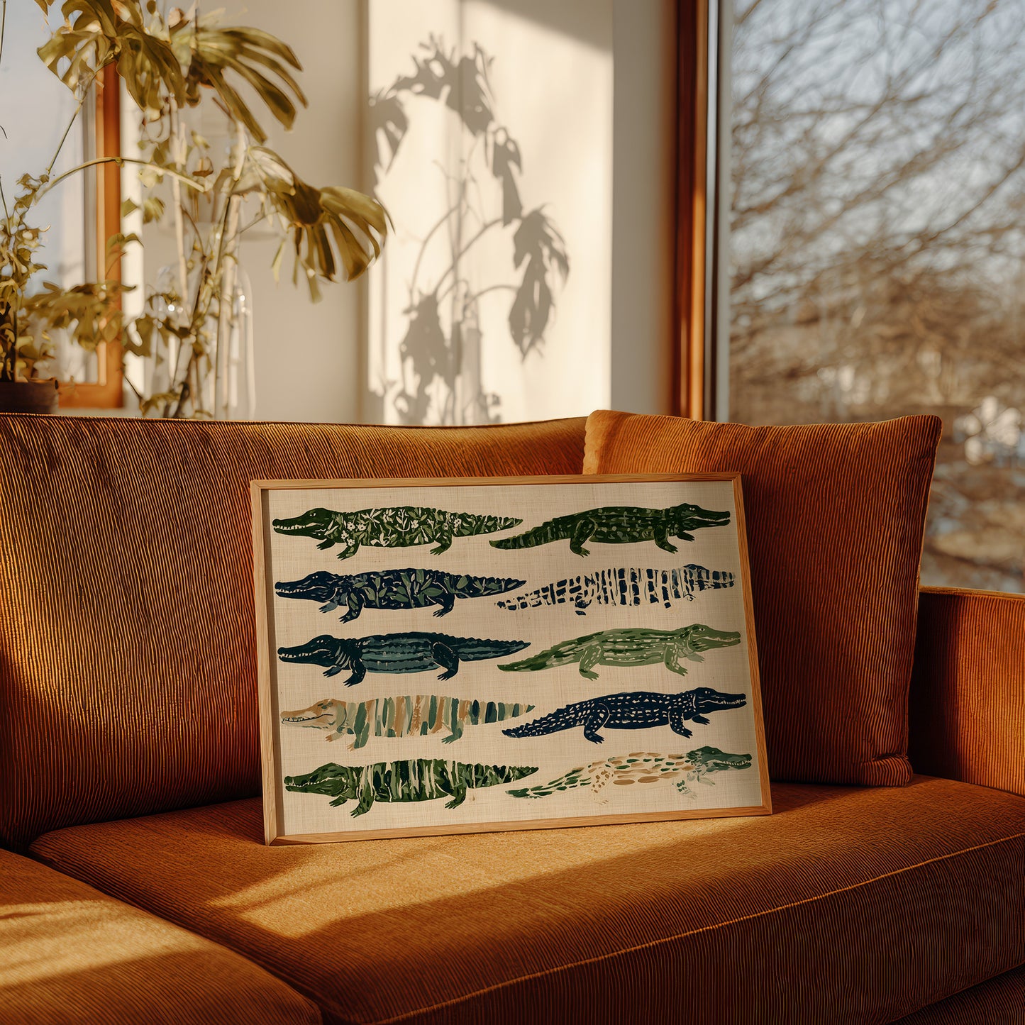 Ten Painted Alligators