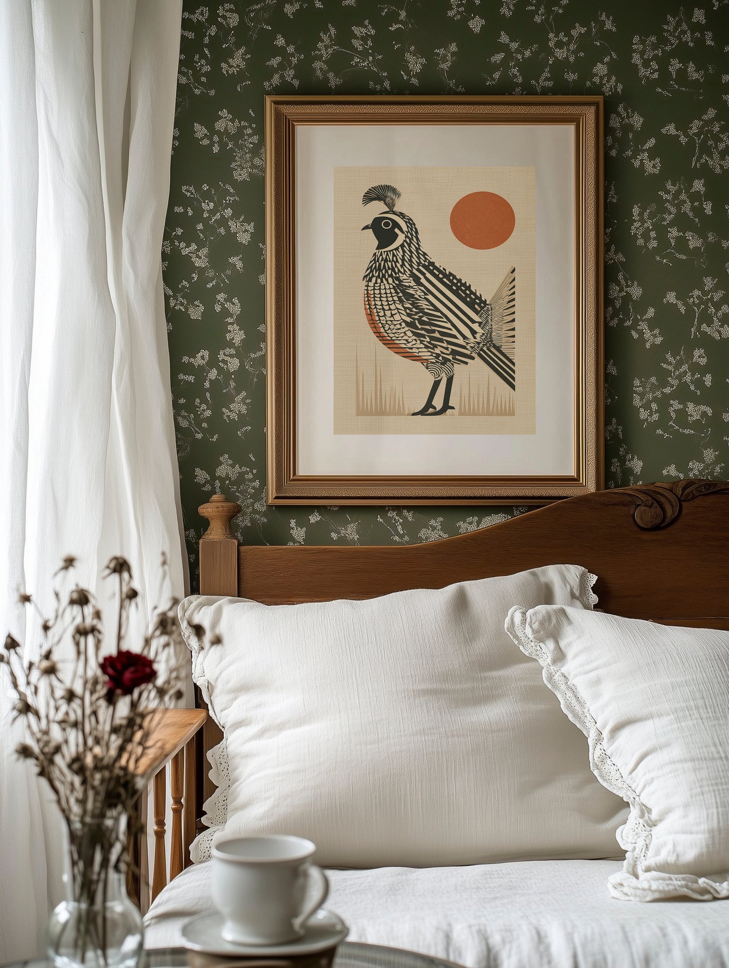 Quail Strikes A Pose