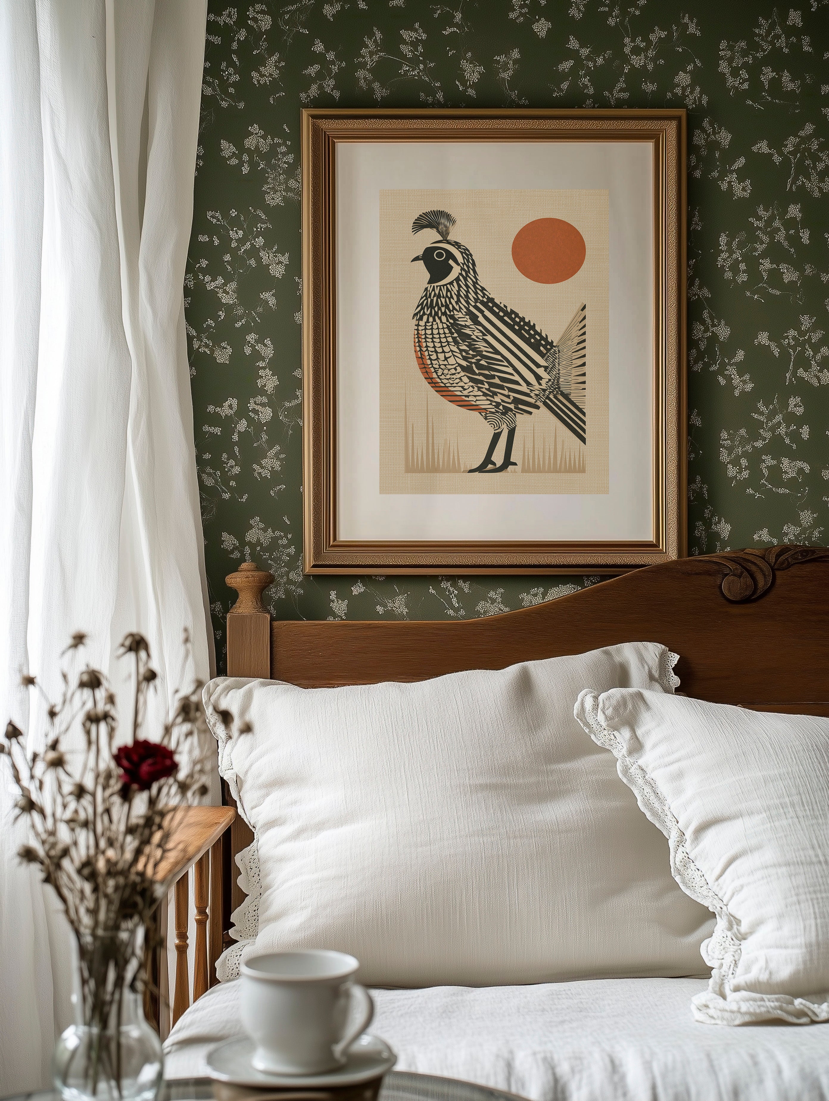 Quail Strikes A Pose