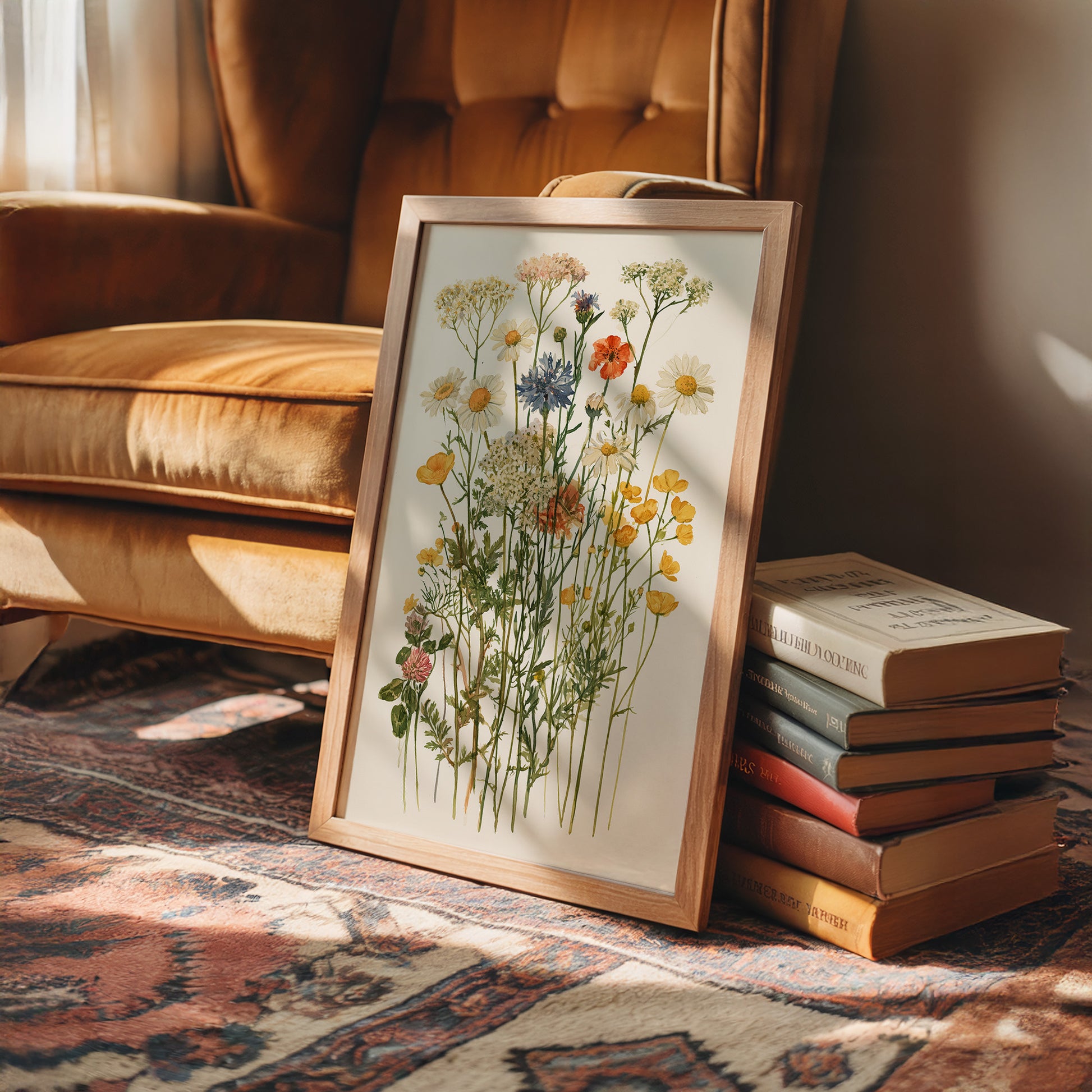 Meadow Row In Watercolor