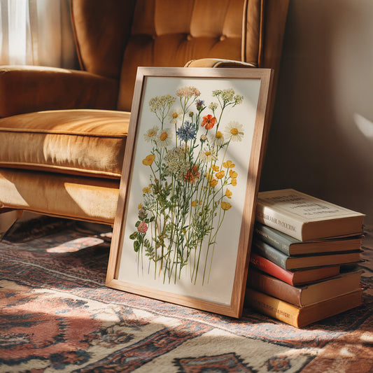 Meadow Row In Watercolor