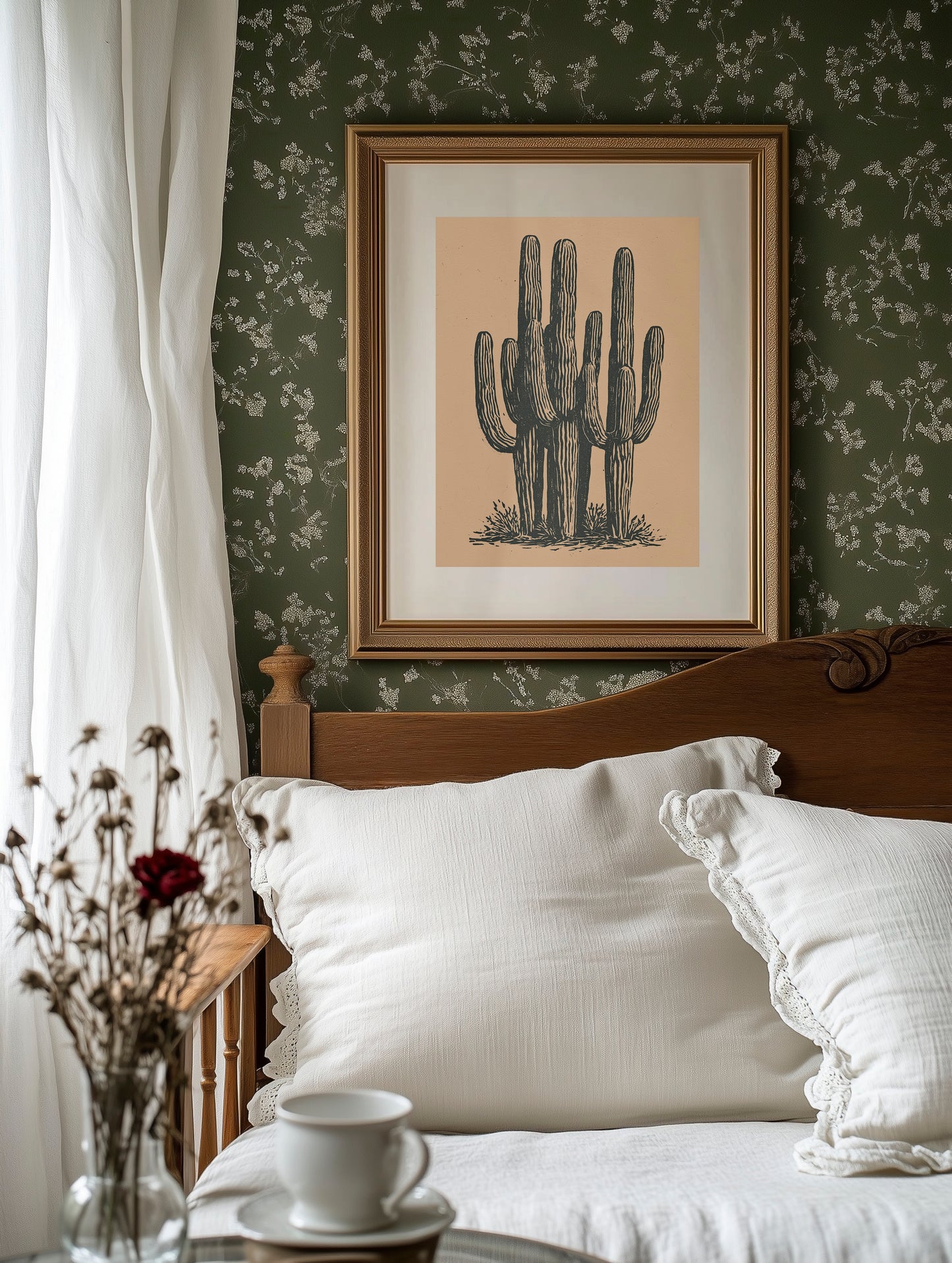 Saguaro Cluster In Relief
