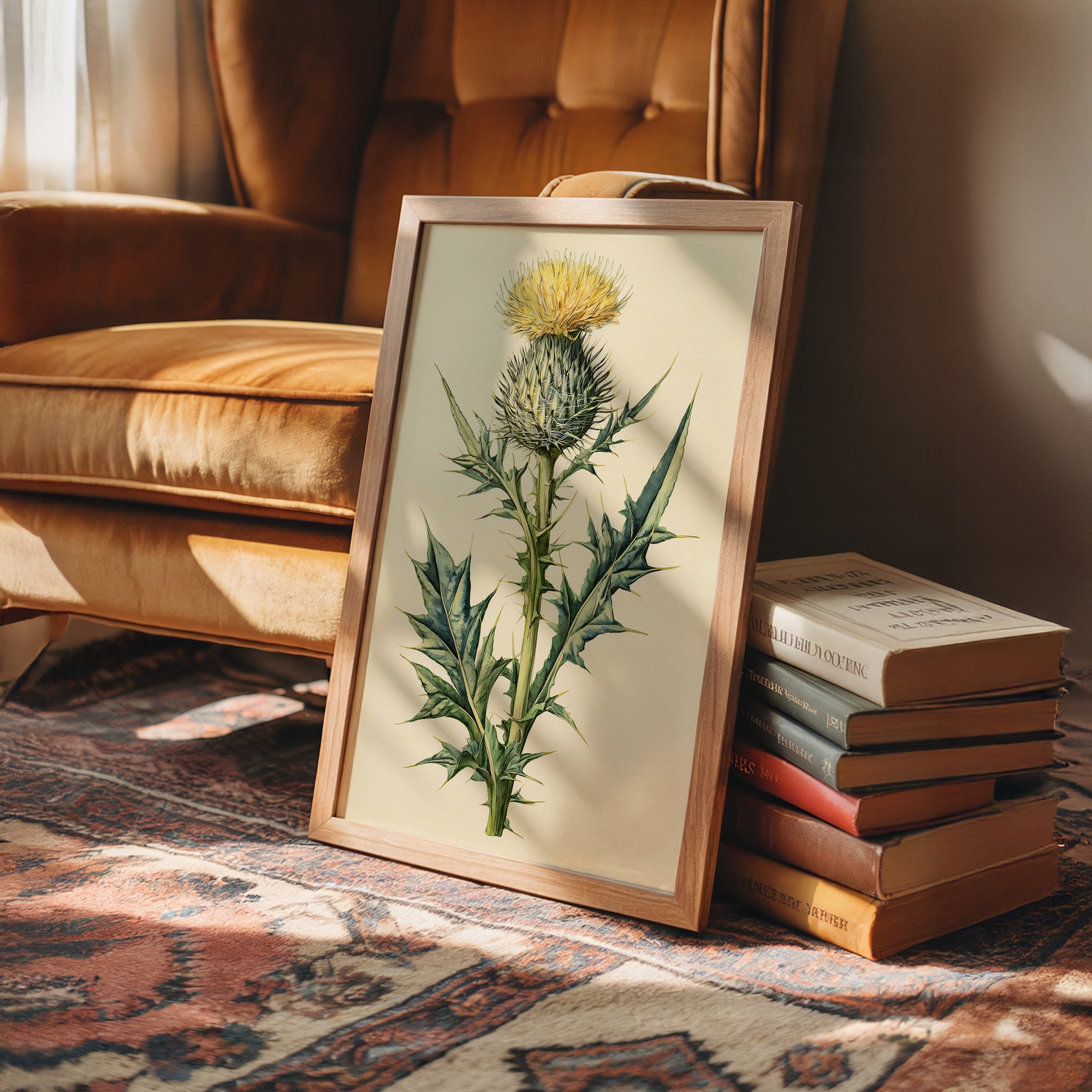Thistle In Fine Botanical Detail