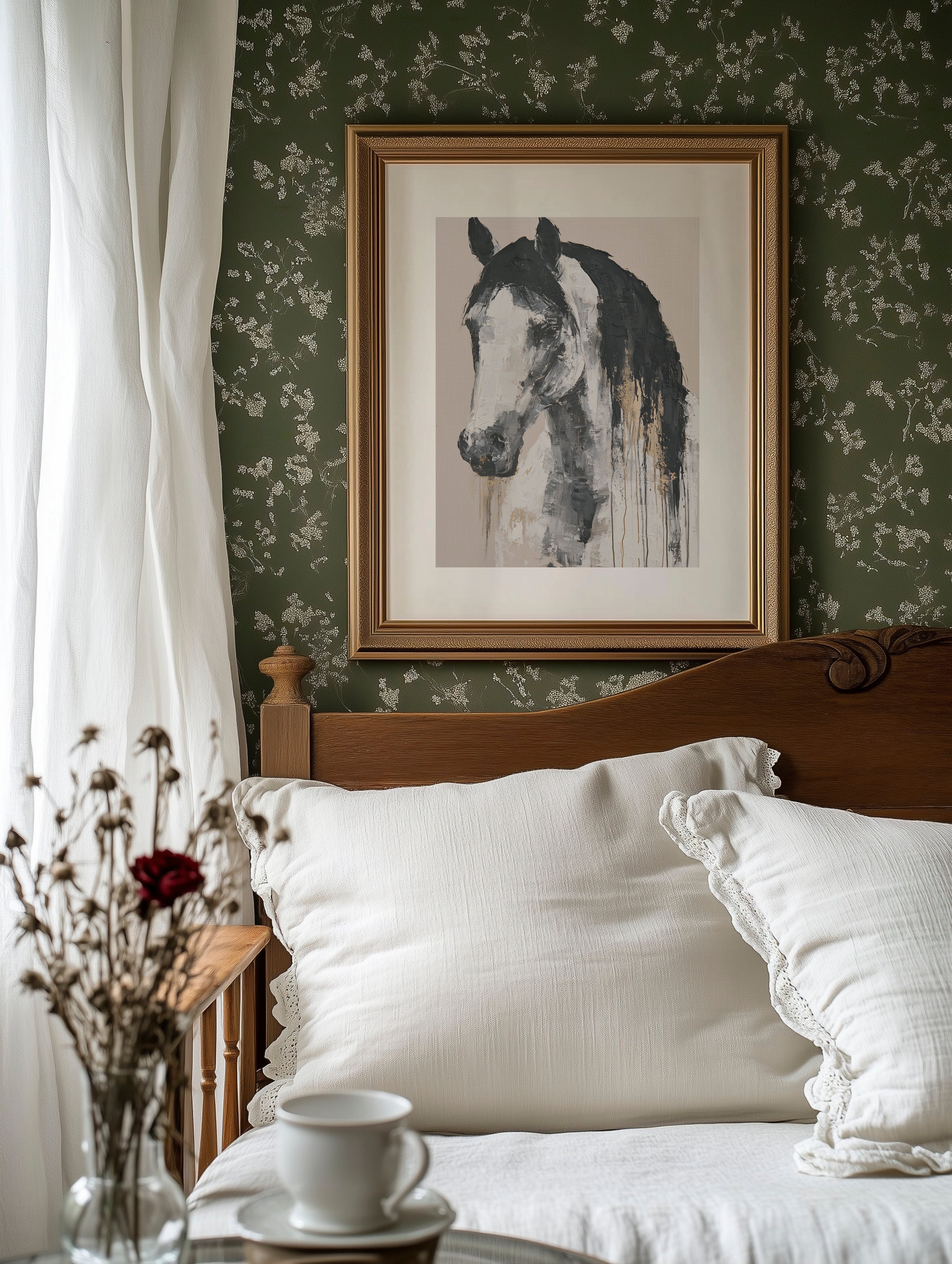 Drip Painted Stallion Study