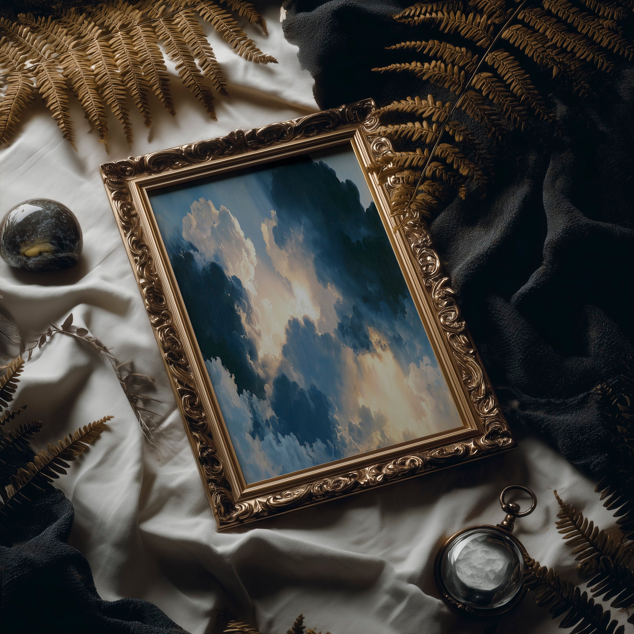 Blue Cloudscape at Twilight