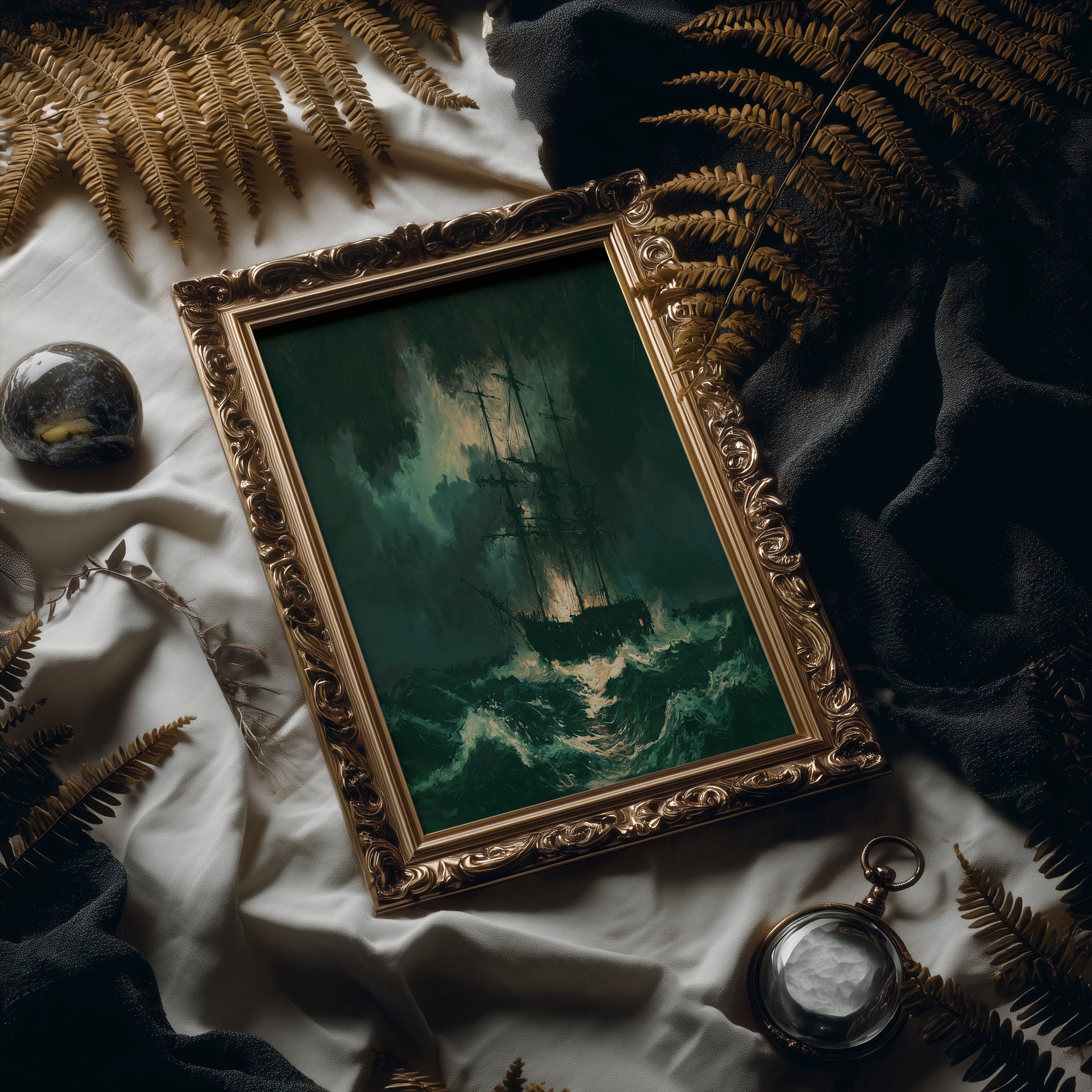 Emerald Storm at Sea