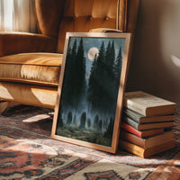 Standing Stones Keep Watch Under the Moon