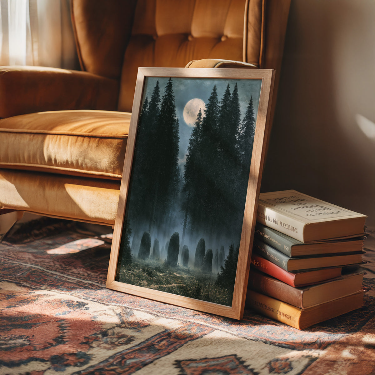 Standing Stones Keep Watch Under the Moon