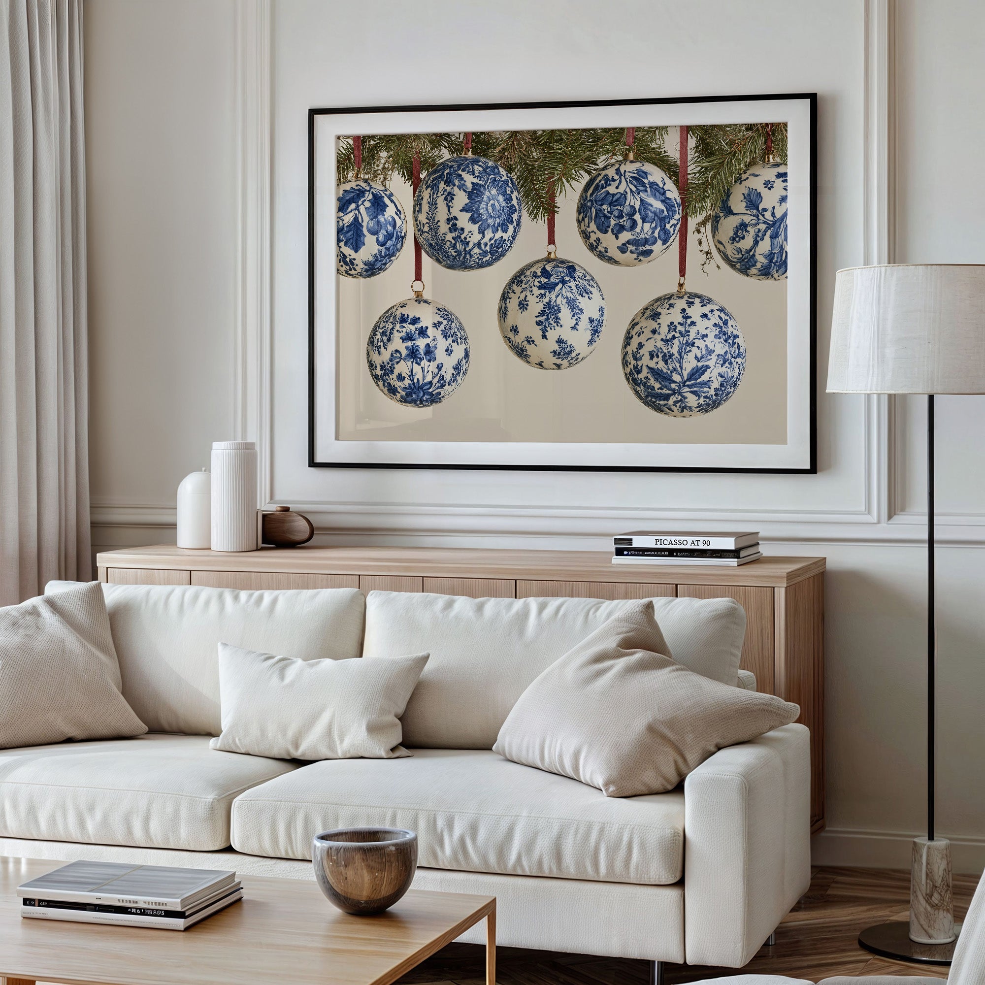 Blue Toile, Up Close