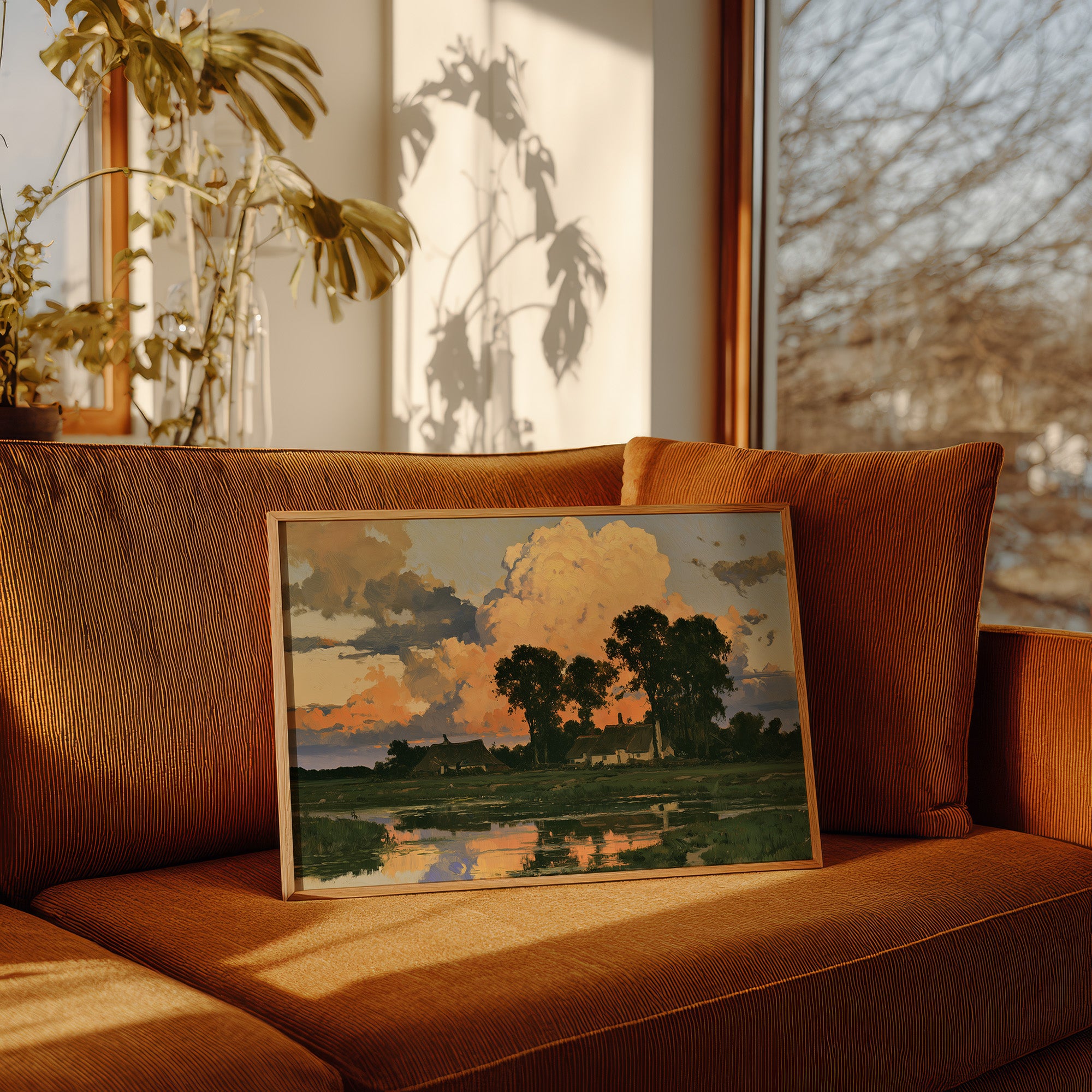 Cottage Under A Cathedral Cloud