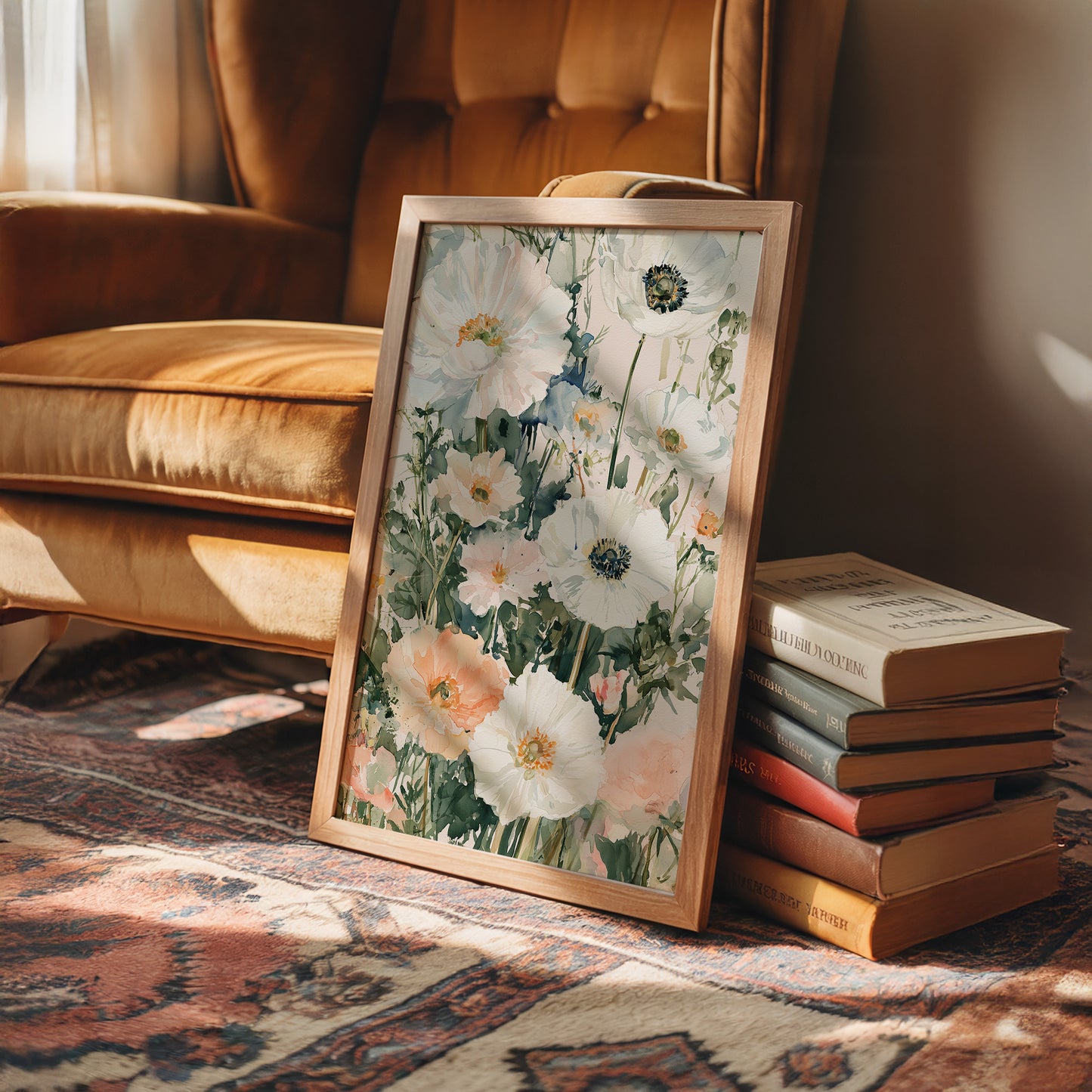 Anemones in Watercolor Bloom