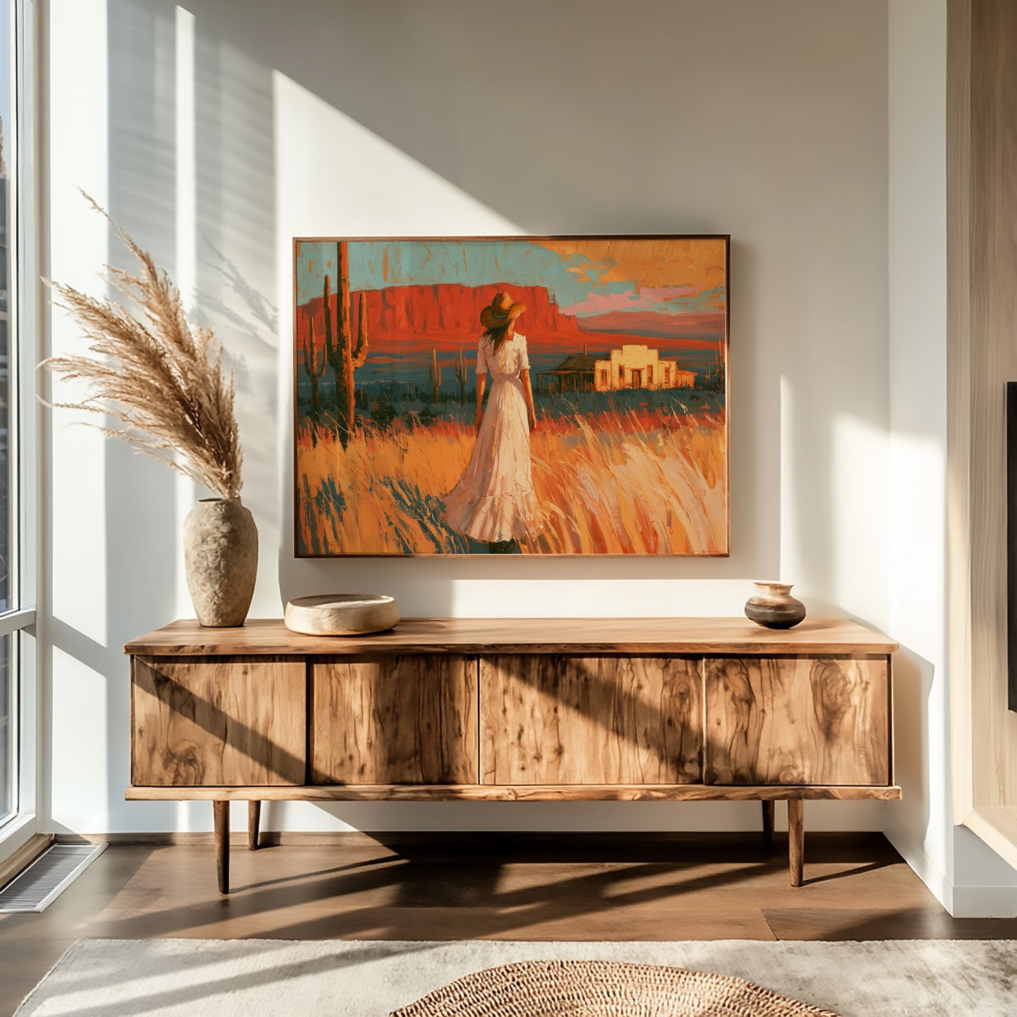 Homestead In Amber Light