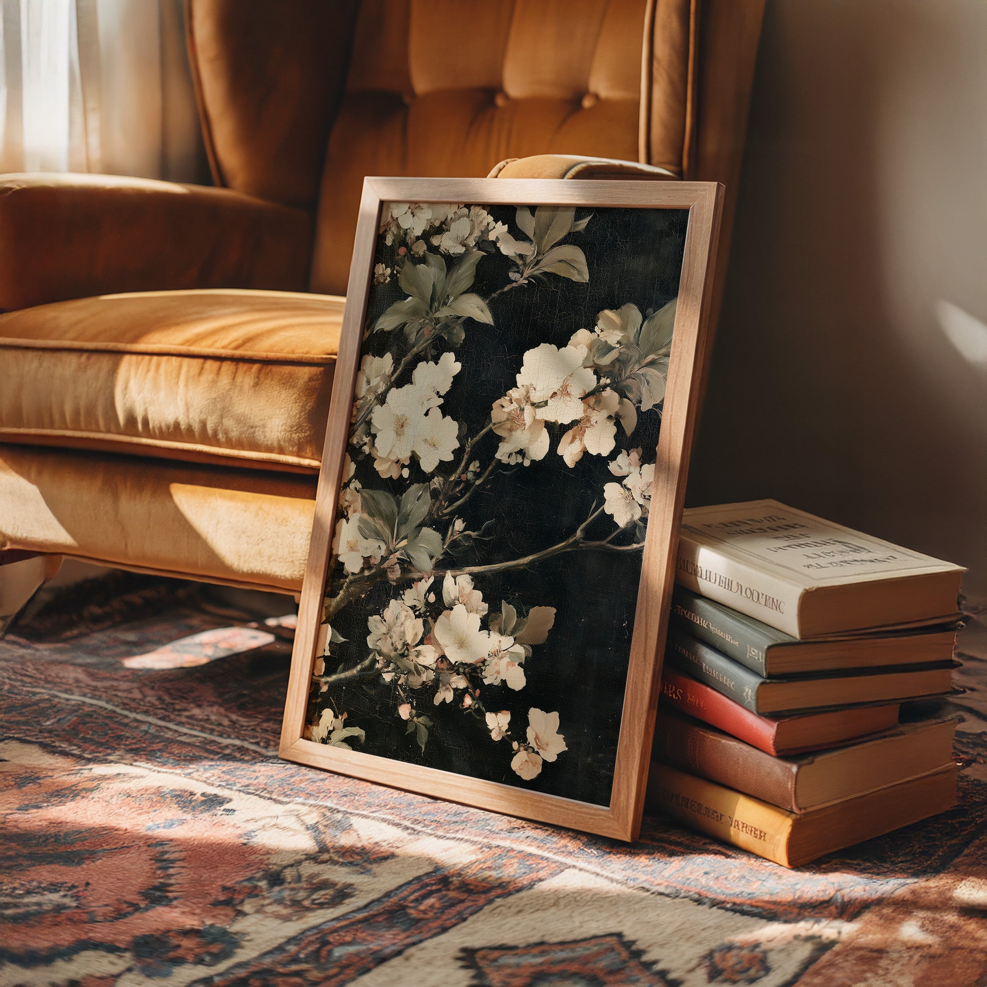 Midnight Blossoms: Ivory & Shadow