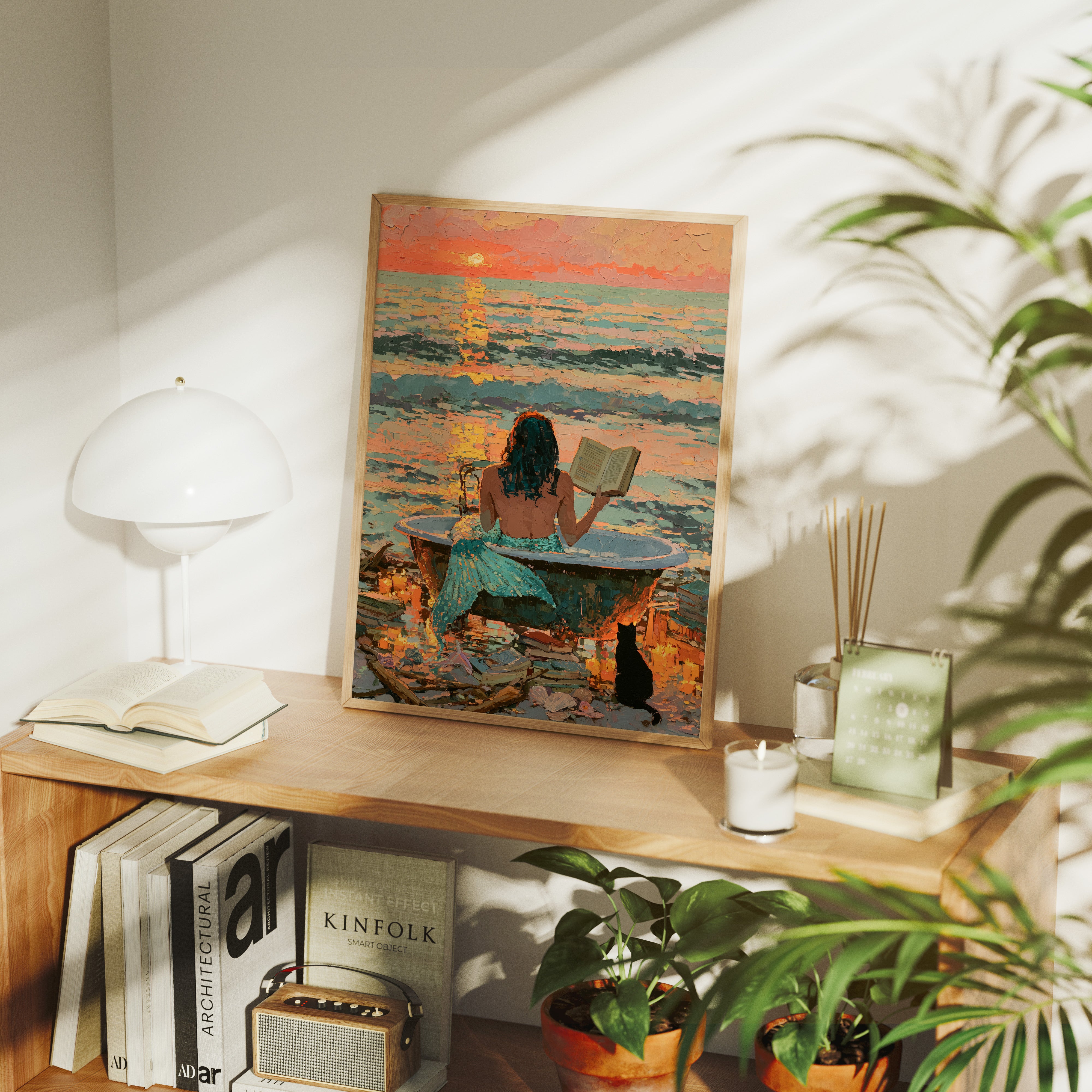 Sunset Soak: Ocean Library