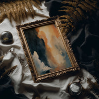 Celestial Drama: Storm & Sunset