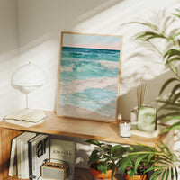 Turquoise Tide, Blush Sky