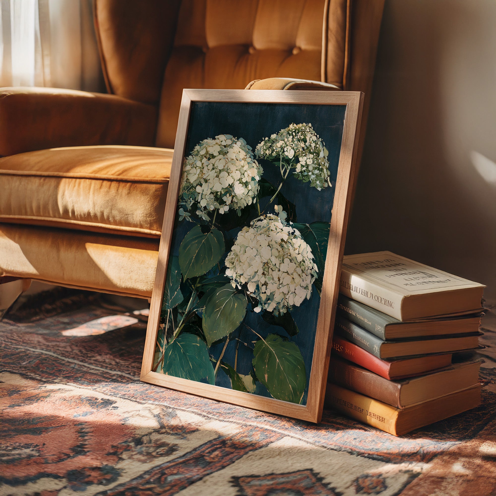 Hydrangeas After Dusk