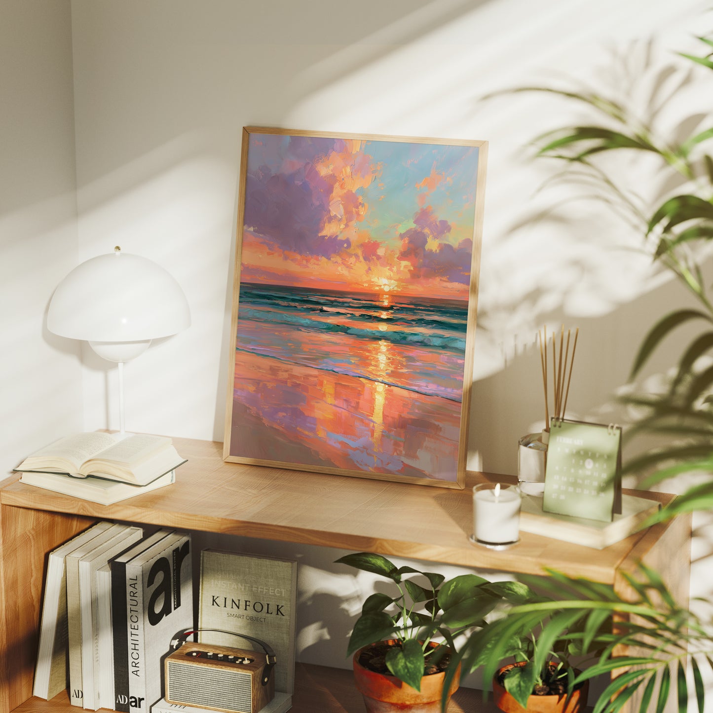 Sky on Fire at the Shore