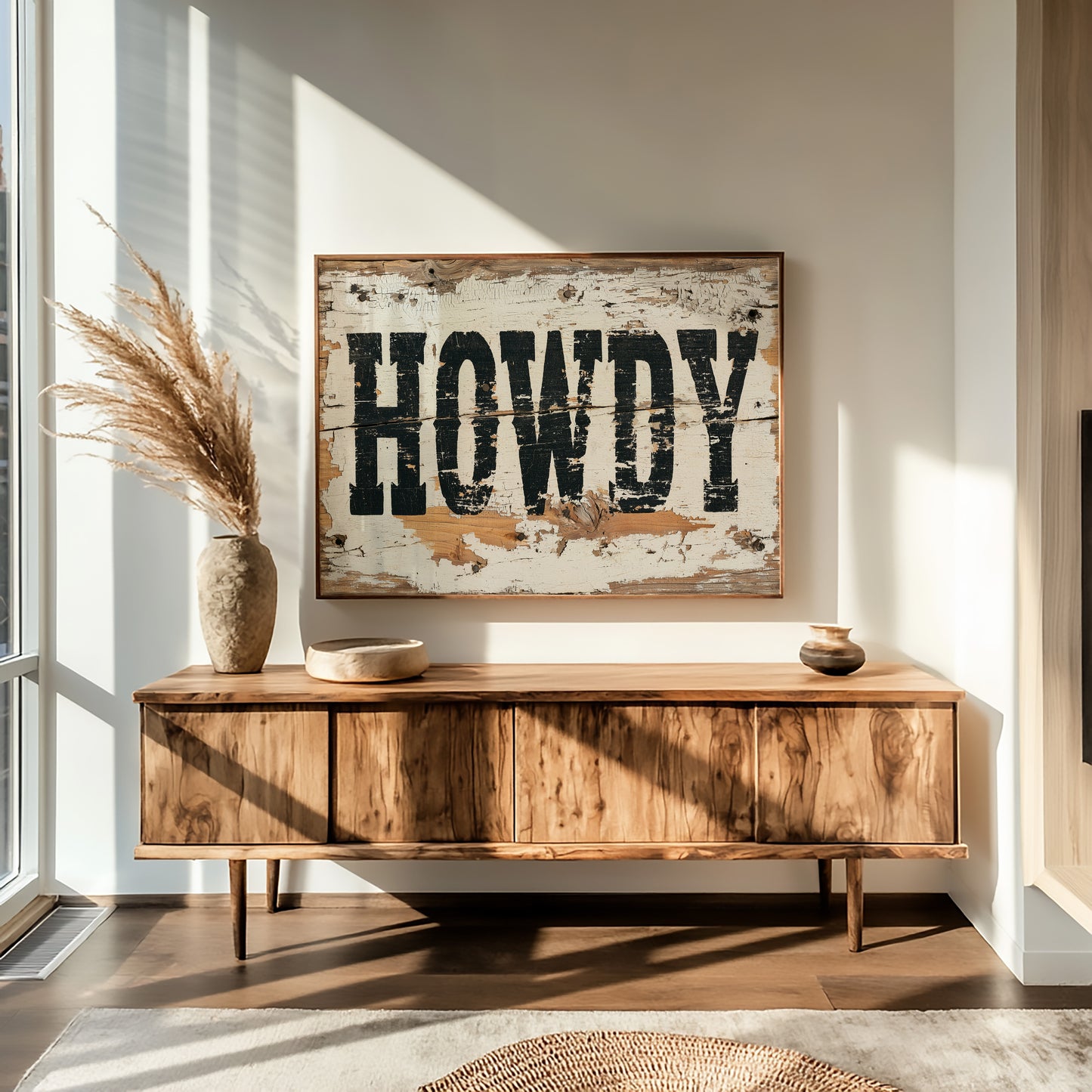 Howdy, Weathered Wood