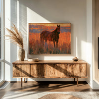 Horse Facing The Blaze