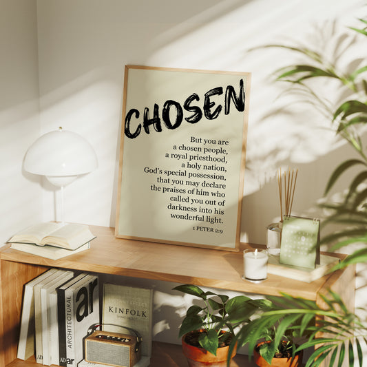 Chosen: Brushstroke Scripture Art