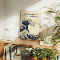 Mightier Than the Waves Scripture Art