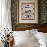 First, Second, Third Rodeo, Western Serif