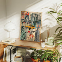 I Love NY: Vintage City Collage