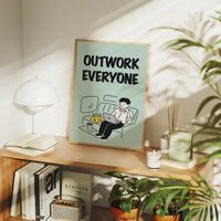 Outwork Everyone Hustle Illustration