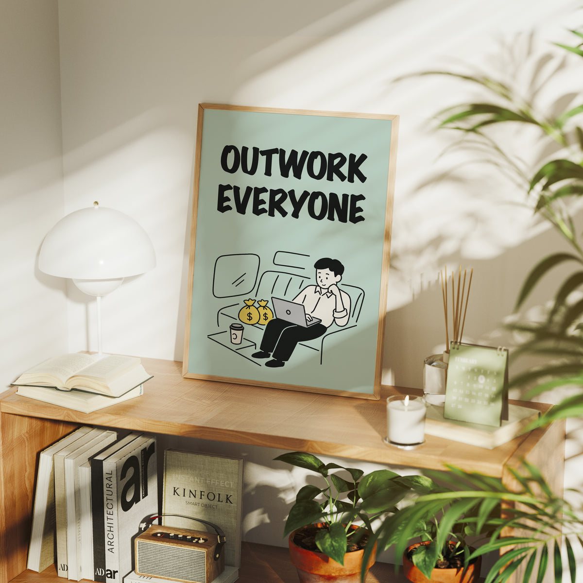 Outwork Everyone Hustle Illustration