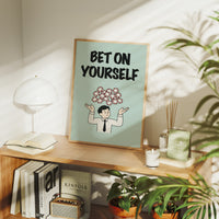 Bet on Yourself Poker Chip Art