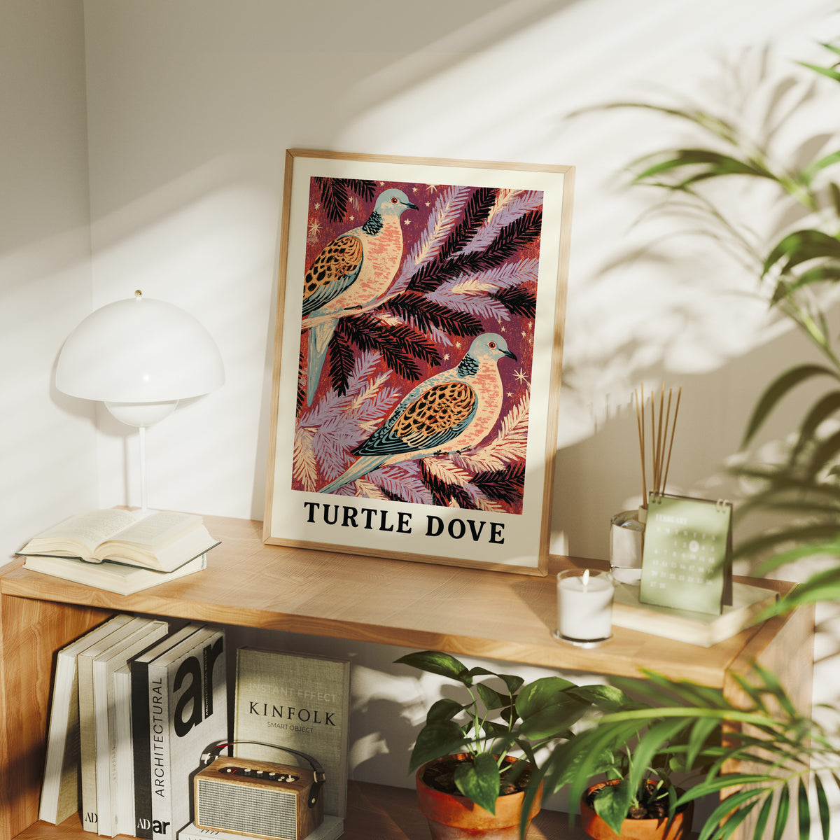 Two Turtle Doves in Pine