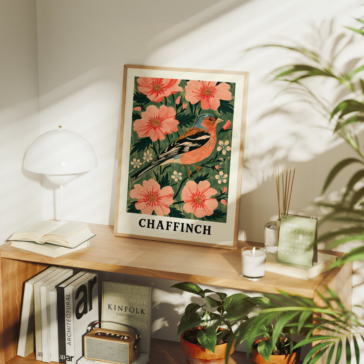 Chaffinch Among Wild Roses