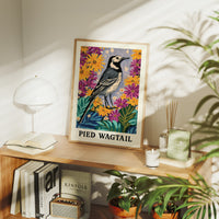 Pied Wagtail in Wildflower Garden