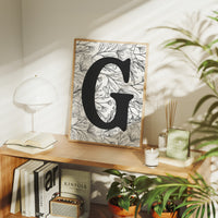 Botanical Letter G Monogram