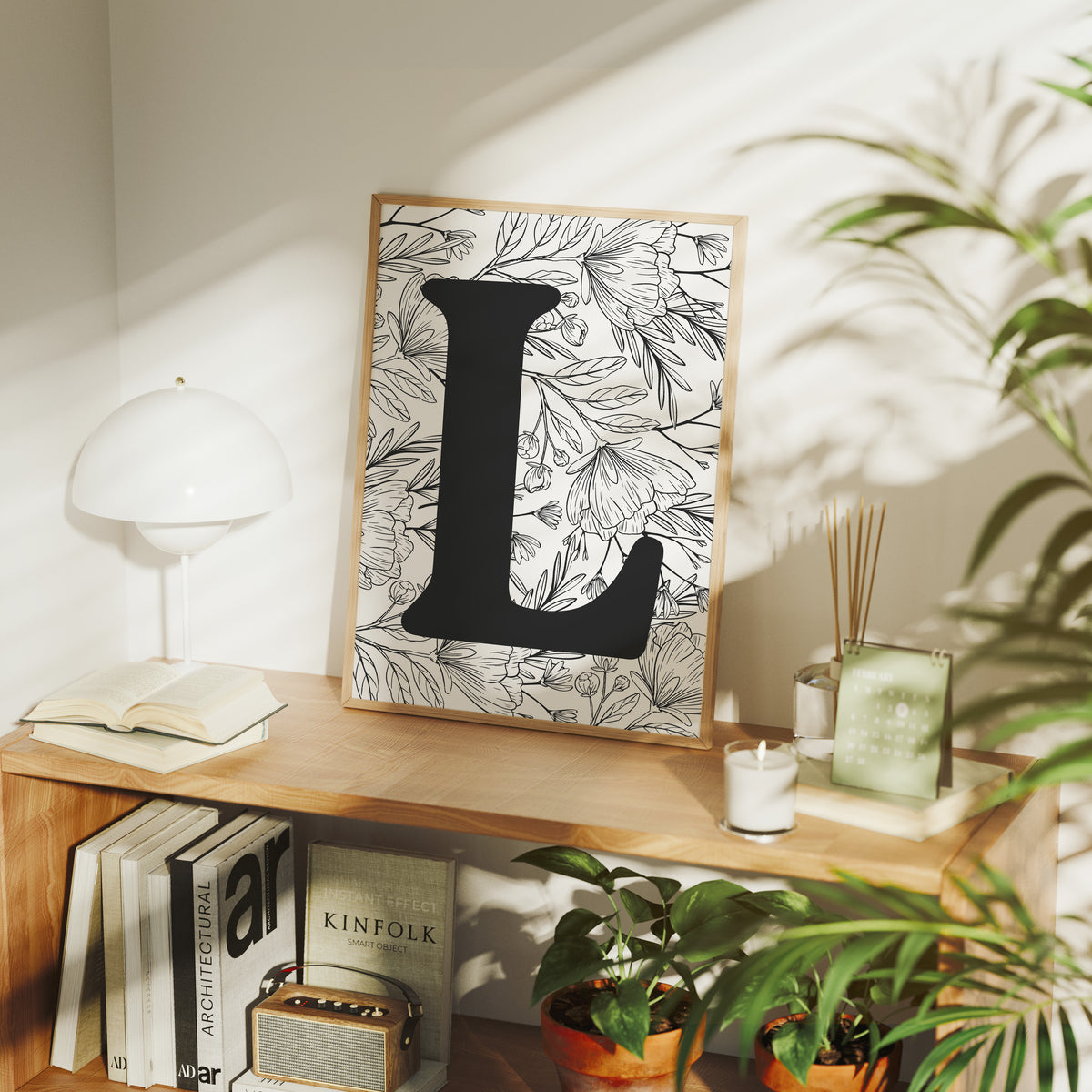 Botanical Letter L Monogram