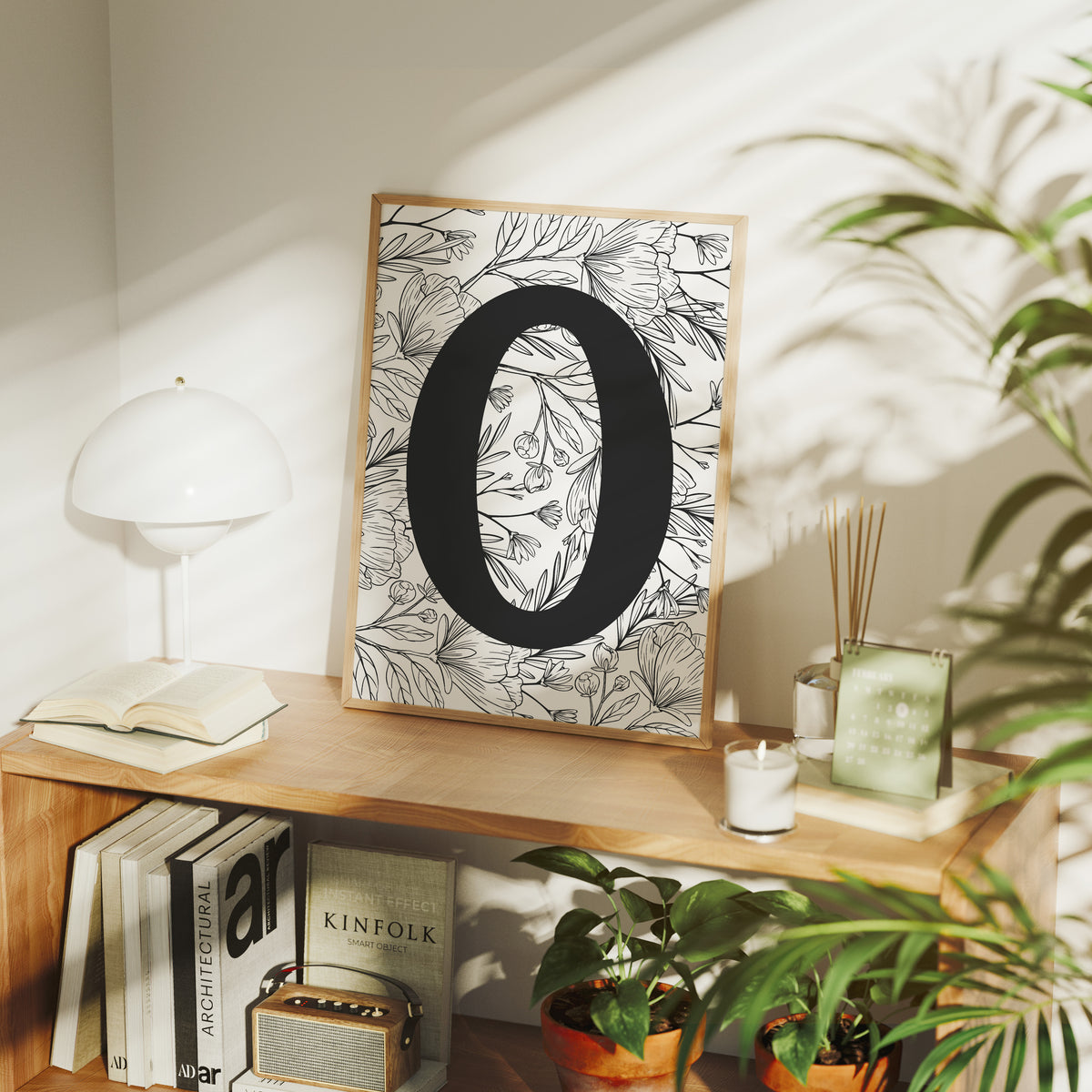 Botanical Letter O Monogram